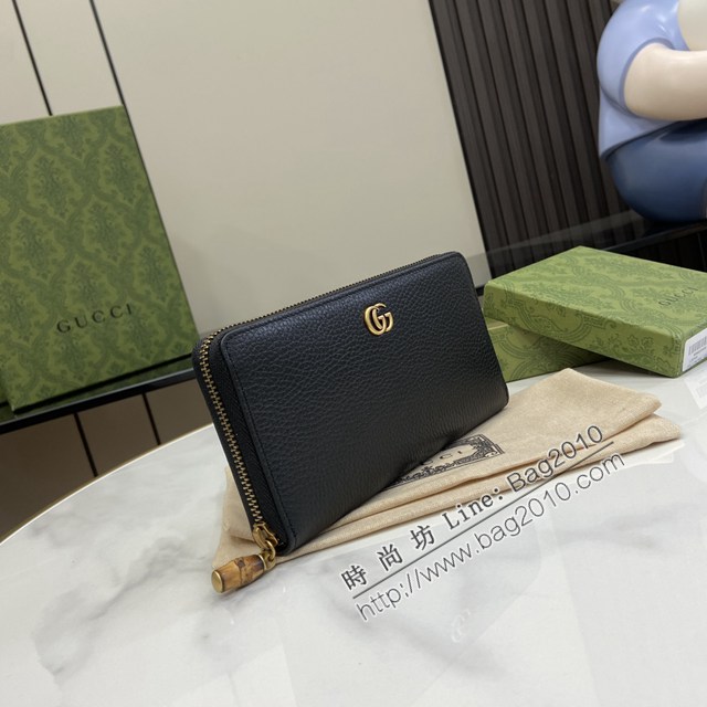Gucci專櫃古馳最新款Marmont系列長夾全皮男女款長錢包 jh2460型號：739499